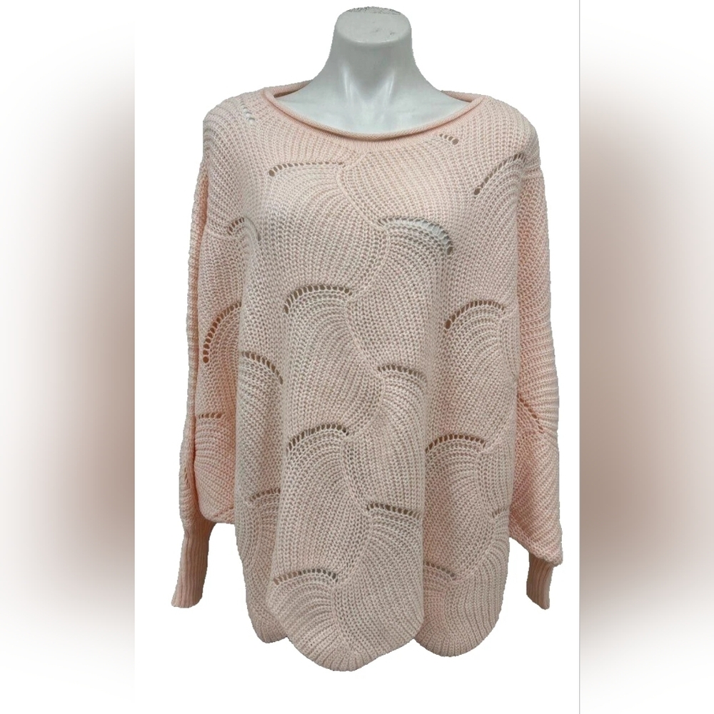 NEW C+D+M Pink Sugar Lips Knit Cardigan Sweater Size M NWT Deshire Boutique - Picture 2 of 7